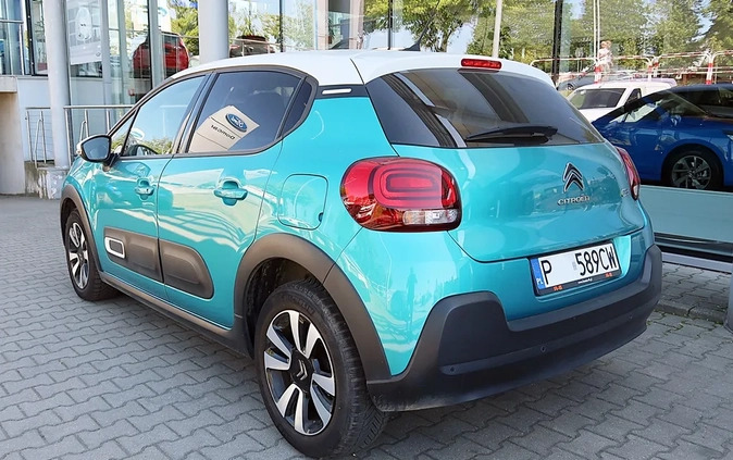 Citroen C3 cena 59900 przebieg: 32700, rok produkcji 2021 z Olesno małe 106